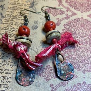 🌺OOAK, BOHO, GYPSY, Steampunk Earrings by Susan A Ray